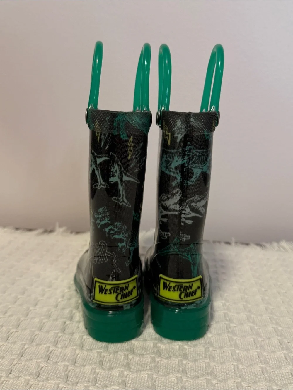 Dinosaur light up rain boots, Western Chief, T-Rex Roar, size 5